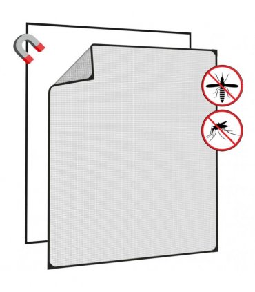 vidaXL Magnetic Insect Screen for Windows Anthracite 130x150 cm — Size: 130 x 150 cm