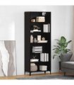 vidaXL Highboard Black Oak 69.5 x 34 x 180 cm Engineered Wood — Model: 3 shelves