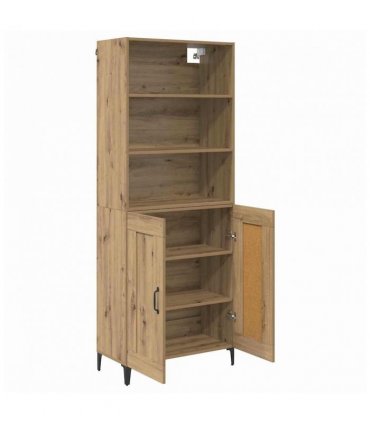 vidaXL Highboard 2 pcs Artisan oak Engineered Wood — Model: 2 wood doors