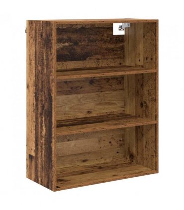 vidaXL Highboard Old Wood 69.5 x 34 x 180 cm Engineered Wood — Model: 3 shelves