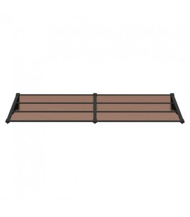 vidaXL Door Canopy Black 239x90 cm Polycarbonate — Size: 239 x 90 cm