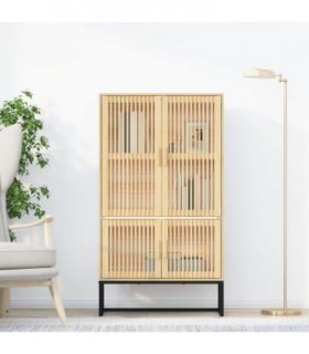 vidaXL Highboard 70x35x125 cm Engineered Wood — Colour: brown