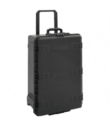 vidaXL Portable Flight Case Black 79.5x52x39 cm PP — Size: 79.5 x 52 x 39 cm