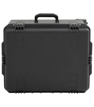 vidaXL Portable Flight Case Black 62.5x49.5x37 cm PP — Size: 62.5 x 49.5 x 37 cm