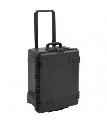 vidaXL Portable Flight Case Black 62.5x49.5x37 cm PP — Size: 62.5 x 49.5 x 37 cm
