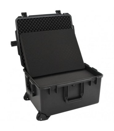 vidaXL Portable Flight Case Black 62.5x49.5x37 cm PP — Size: 62.5 x 49.5 x 37 cm