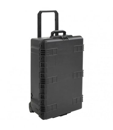 vidaXL Portable Flight Case Black 79.5x51.5x30.5 cm PP — Size: 79.5 x 51.5 x 30.5 cm