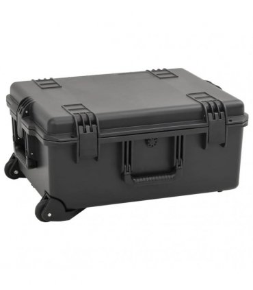 vidaXL Portable Flight Case Black 62.5x50x28.5 cm PP — Size: 62.5 x 50 x 28.5 cm