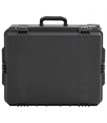 vidaXL Portable Flight Case Black 62.5x50x28.5 cm PP — Size: 62.5 x 50 x 28.5 cm