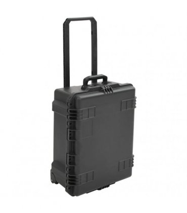 vidaXL Portable Flight Case Black 62.5x50x28.5 cm PP — Size: 62.5 x 50 x 28.5 cm