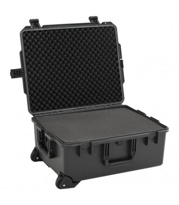 vidaXL Portable Flight Case Black 62.5x50x28.5 cm PP — Size: 62.5 x 50 x 28.5 cm