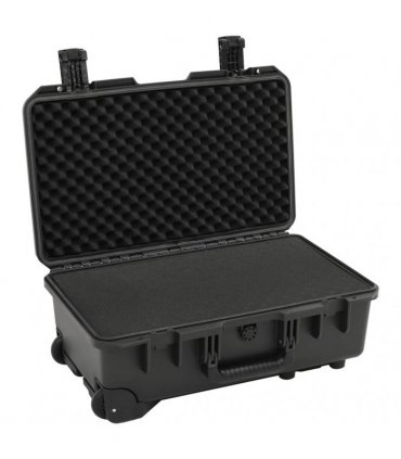 vidaXL Portable Flight Case Black 55x35x22.5 cm PP — Size: 55 x 35 x 22.5 cm