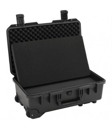 vidaXL Portable Flight Case Black 55x35x22.5 cm PP — Size: 55 x 35 x 22.5 cm