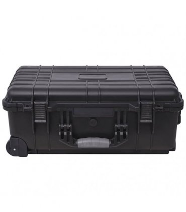 vidaXL Wheel-equipped Tool/Equipment Case with Pick & Pluck Foam Inside — Colour: black, Size: 56 x 35 x 23 cm