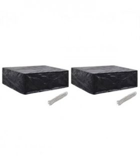 vidaXL Garden Furniture Covers 2 pcs 8 Eyelets 250x210x90 cm — Size: 250 x 210 x 90 cm