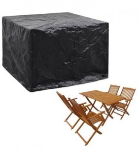 vidaXL Garden Furniture Cover 8 Eyelets 122x112x98 cm — Size: 122 x 112 x 98 cm