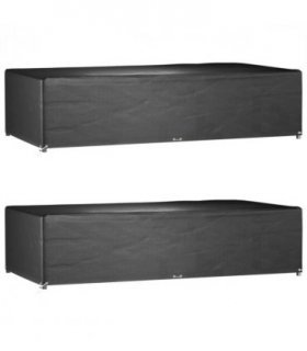 vidaXL Garden Furniture Covers 2 pcs 12 Eyelets 315x160x75 cm Rectangular — Size: 315 x 160 x 75 cm