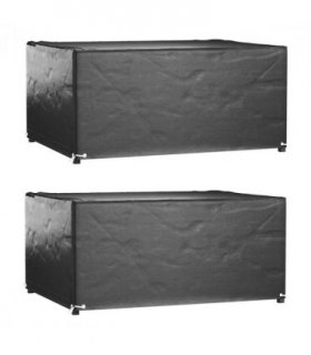 vidaXL Garden Furniture Covers 2 pcs 8 Eyelets 160x120x75 cm Rectangular — Size: 160 x 120 x 75 cm