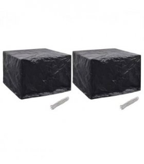 vidaXL Garden Furniture Covers 2 pcs 8 Eyelets 122x112x98 cm — Size: 122 x 112 x 98 cm