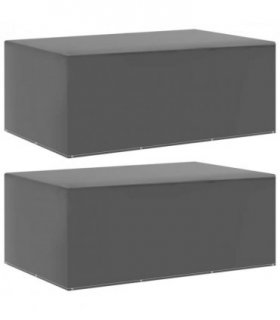 vidaXL Garden Furniture Covers 2 pcs 7 Eyelets 225x143x90 cm — Size: 225 x 143 x 90 cm