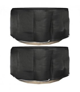 vidaXL Garden Furniture Covers 2 pcs 10 Eyelets Ø230x90 cm Round — Size: Ø 230 x 90 cm