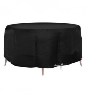 vidaXL Garden Furniture Cover 10 Eyelets Ø260x90 cm Round — Size: Ø 260 x 90 cm