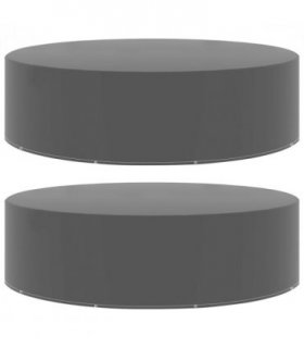 vidaXL Garden Furniture Covers 2 pcs 10 Eyelets 205x90 cm — Size: Ø 205 x 90 cm