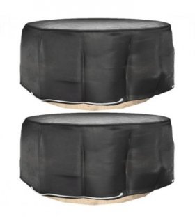vidaXL Garden Furniture Covers 2 pcs 10 Eyelets Ø260x90 cm Round — Size: Ø 260 x 90 cm