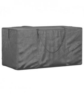 vidaXL Garden Cushion Storage Bag Black 150x75x75 cm Polyethylene — Size: 150 x 75 x 75 cm