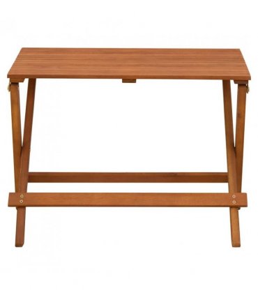 vidaXL Dining Set | Natural wood | Solid eucalyptus wood | Children's size — Model: with bench