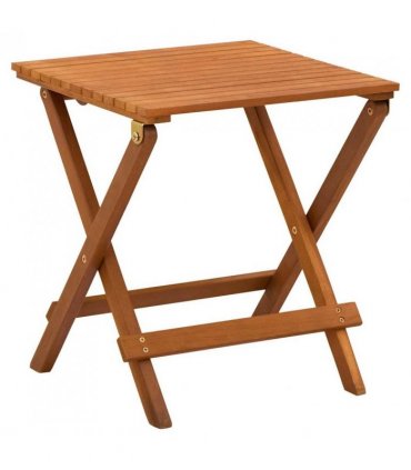 vidaXL Bistro Set | Brown | Solid eucalyptus wood with an oil finish | Small — Model: without bench