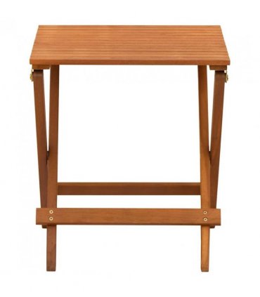 vidaXL Bistro Set | Brown | Solid eucalyptus wood with an oil finish | Small — Model: without bench