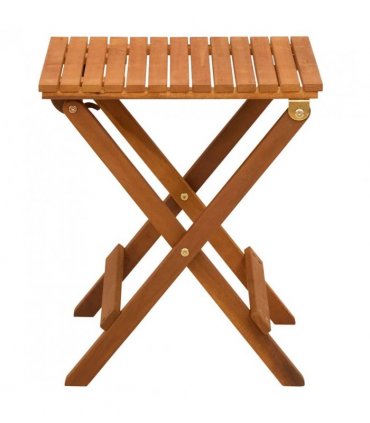 vidaXL Bistro Set | Brown | Solid eucalyptus wood with an oil finish | Small — Model: without bench