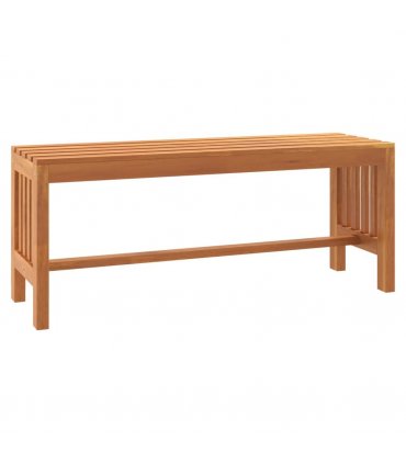 vidaXL Garden Bench 110 cm Solid Wood Eucalyptus — Size: 110 x 35 x 45 cm