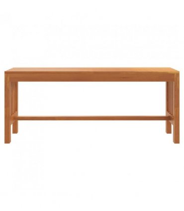 vidaXL Garden Bench 110 cm Solid Wood Eucalyptus — Size: 110 x 35 x 45 cm