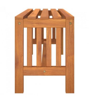 vidaXL Garden Bench 110 cm Solid Wood Eucalyptus — Size: 110 x 35 x 45 cm