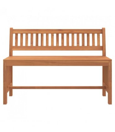 vidaXL Garden Bench 110 cm Solid Wood Eucalyptus — Size: 110 x 45 x 77 cm