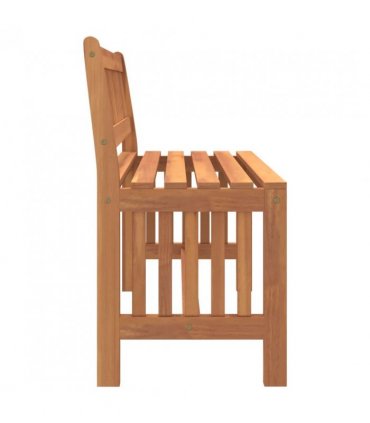 vidaXL Garden Bench 110 cm Solid Wood Eucalyptus — Size: 110 x 45 x 77 cm