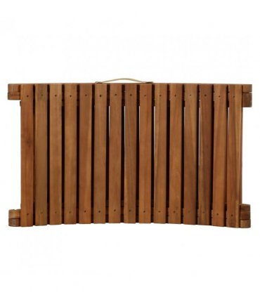 vidaXL Sun Lounger with Dark Grey Cushions Solid Wood Acacia