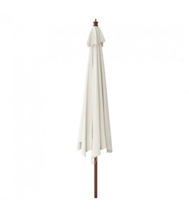 vidaXL Garden Parasol with Wooden Pole Sand 400x273 cm