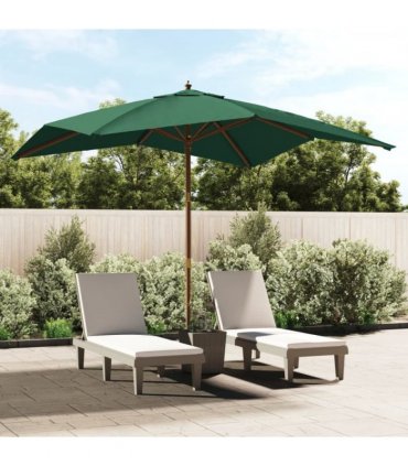 vidaXL Garden Parasol | Green | Polyester Fabric | Large