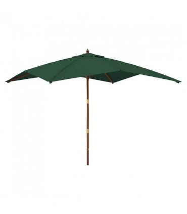 vidaXL Garden Parasol | Green | Polyester Fabric | Large