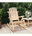 vidaXL Garden Rocking Chair | Natural Wood | Solid spruce wood | Medium — Model: armchair