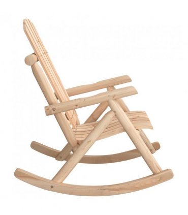 vidaXL Garden Rocking Chair | Natural Wood | Solid spruce wood | Medium — Model: armchair