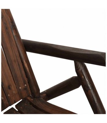 vidaXL Garden Rocking Chair 69x96x101 cm Solid Wood Spruce — Colour: dark brown, Model: armchair