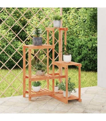 vidaXL Flower Stand 62.5x61.5x101.5 cm Solid Wood Fir — Colour: light brown, Size: 62.5 x 61.5 x 101.5 cm