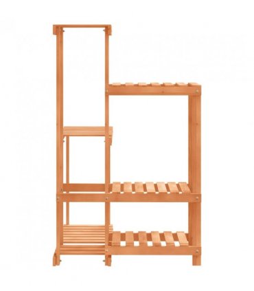 vidaXL Flower Stand 62.5x61.5x101.5 cm Solid Wood Fir — Colour: light brown, Size: 62.5 x 61.5 x 101.5 cm