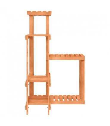 vidaXL Flower Stand 62.5x61.5x101.5 cm Solid Wood Fir — Colour: light brown, Size: 62.5 x 61.5 x 101.5 cm