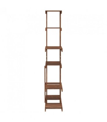 vidaXL Flower Stand 75x25x140.5 cm Solid Wood Fir — Colour: brown, Size: 75 x 25 x 140.5 cm