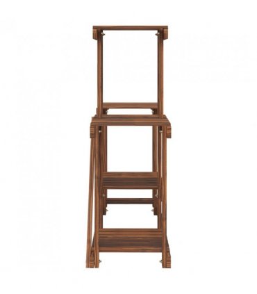 vidaXL Flower Stand 90x25x73.5 cm Solid Wood Fir — Colour: brown, Size: 90 x 25 x 73.5 cm